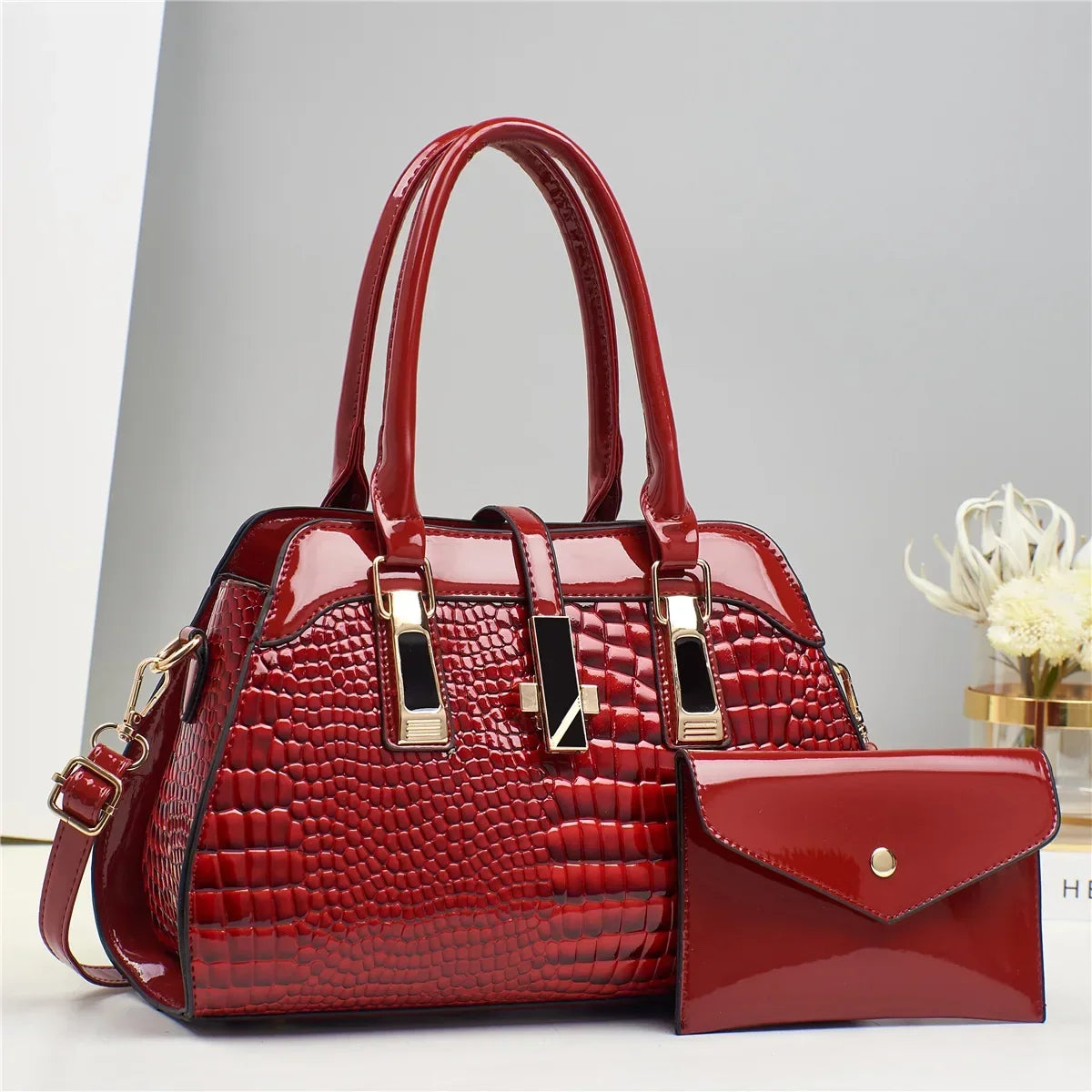 Vian | Leather Bag and Wallet Set