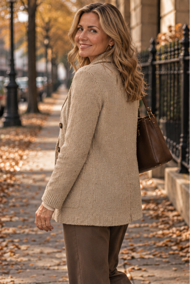 Lauren™ | Double-Breasted Knit Jacket