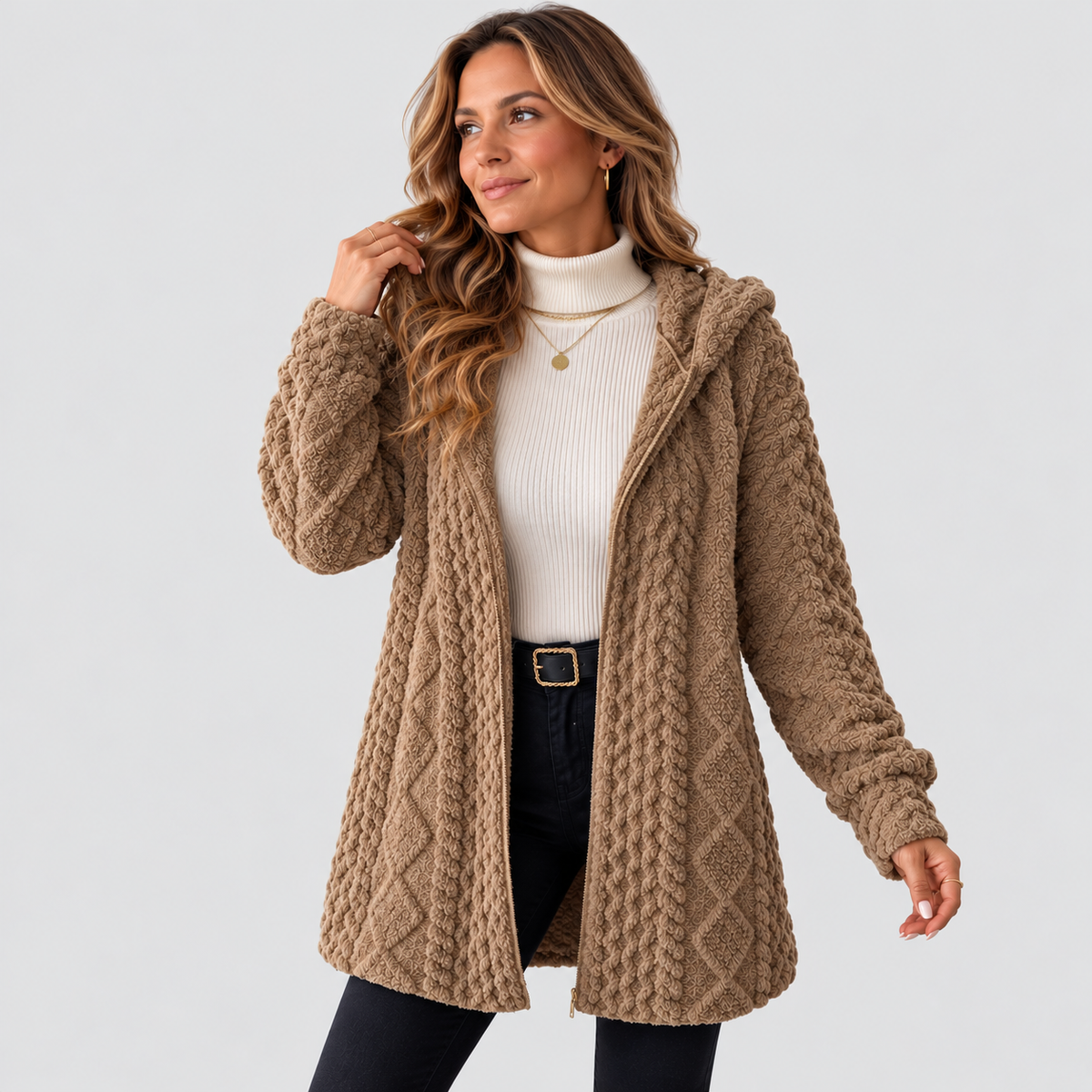 Harper™ | Casual Hooded Fleece Jacket