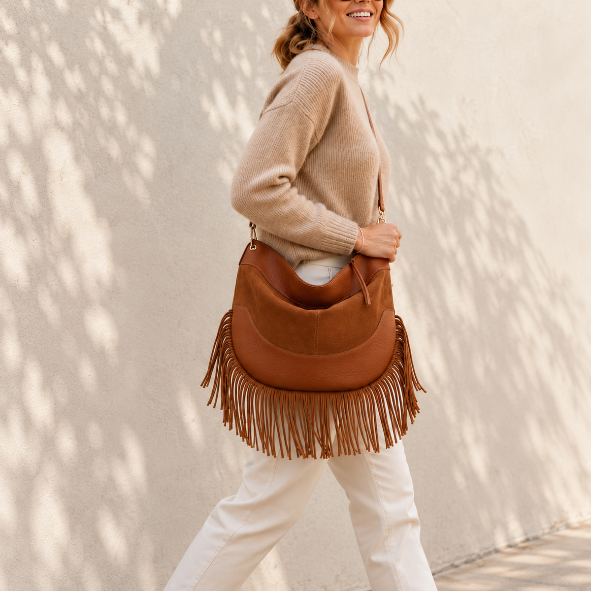 Romy™ | Suede Fringe Bag