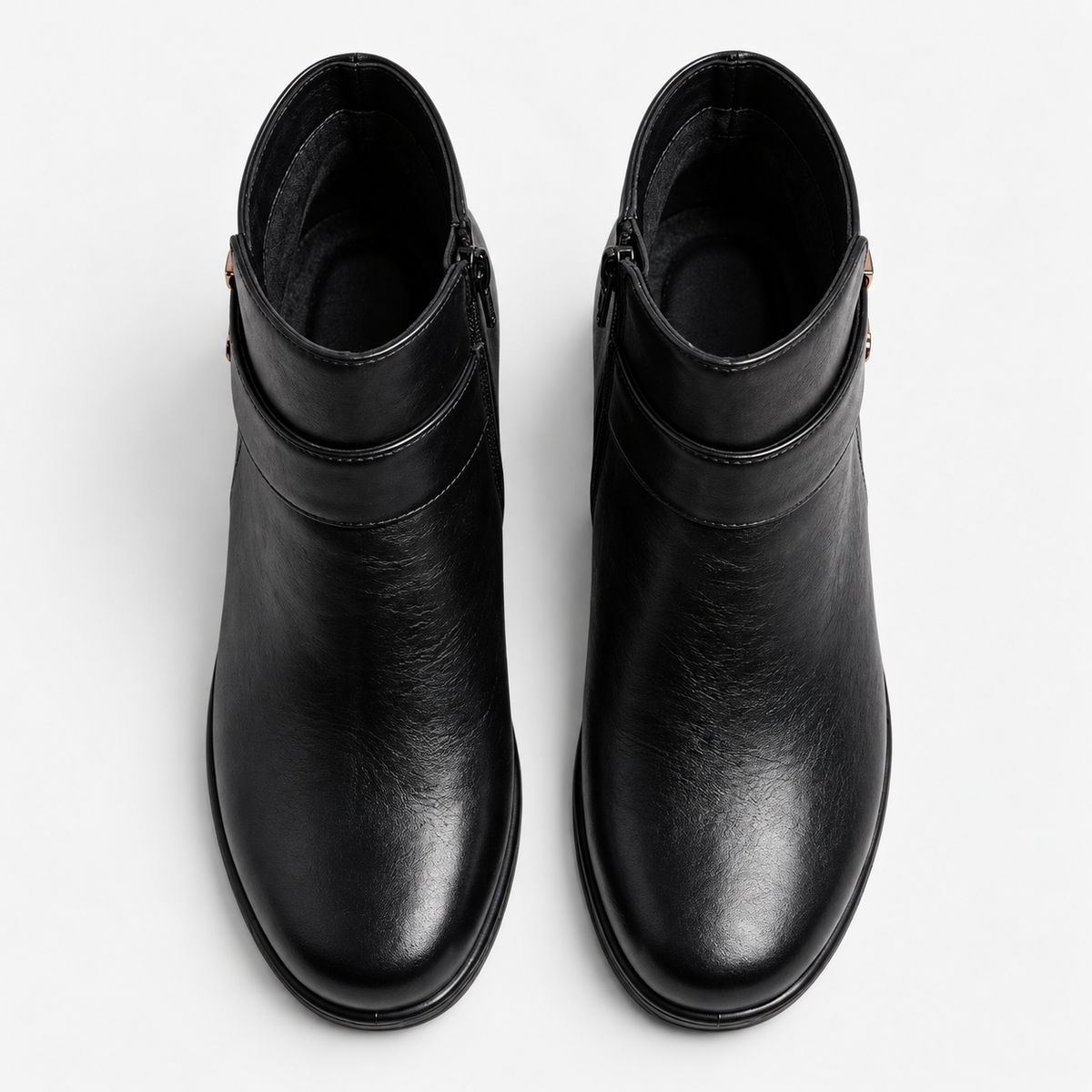 Clementine™ | Side-Zip Buckle Strap Ankle Boots