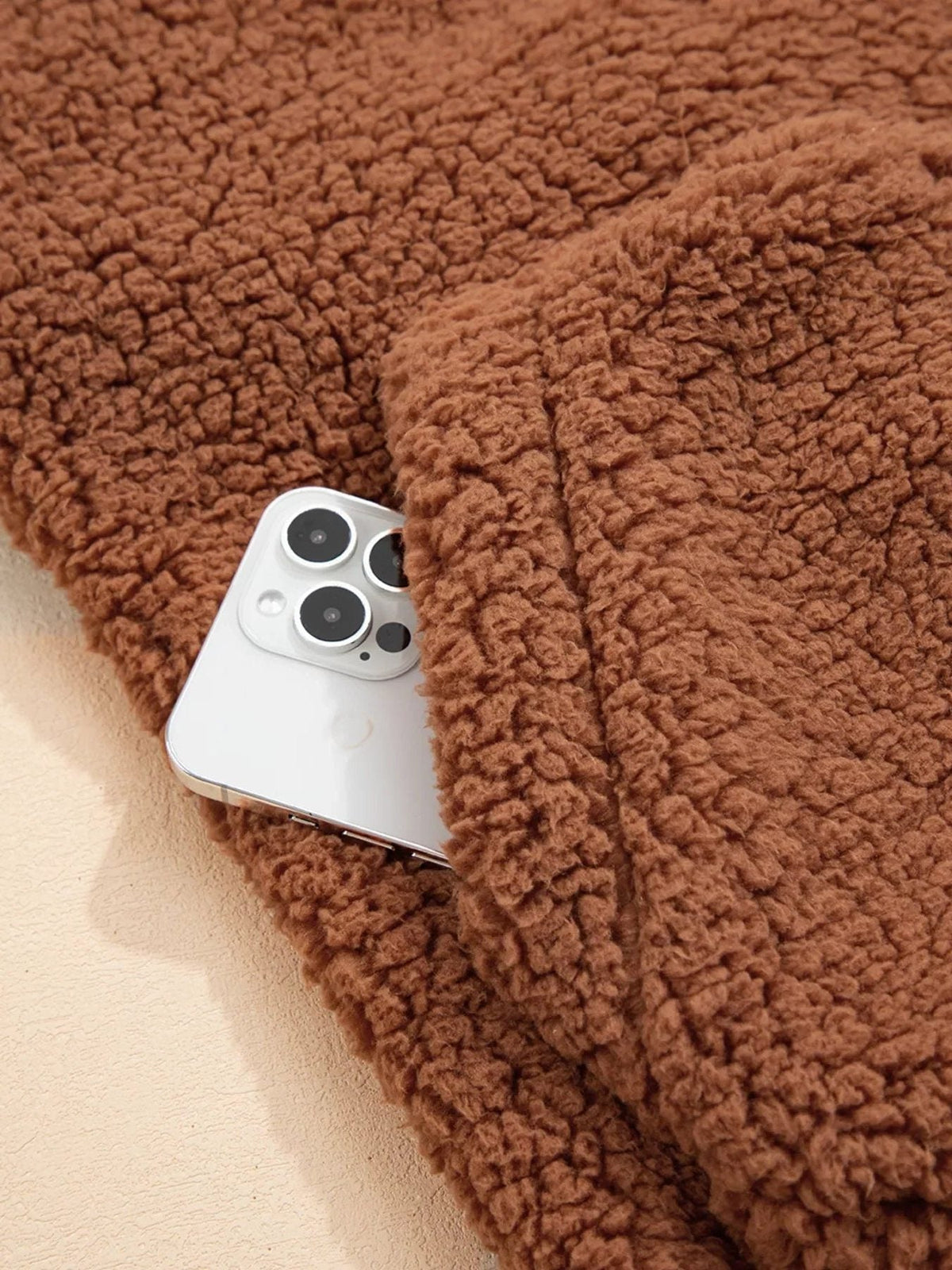 Aileen | Oversized Teddy Zip-Up Jacket for Women