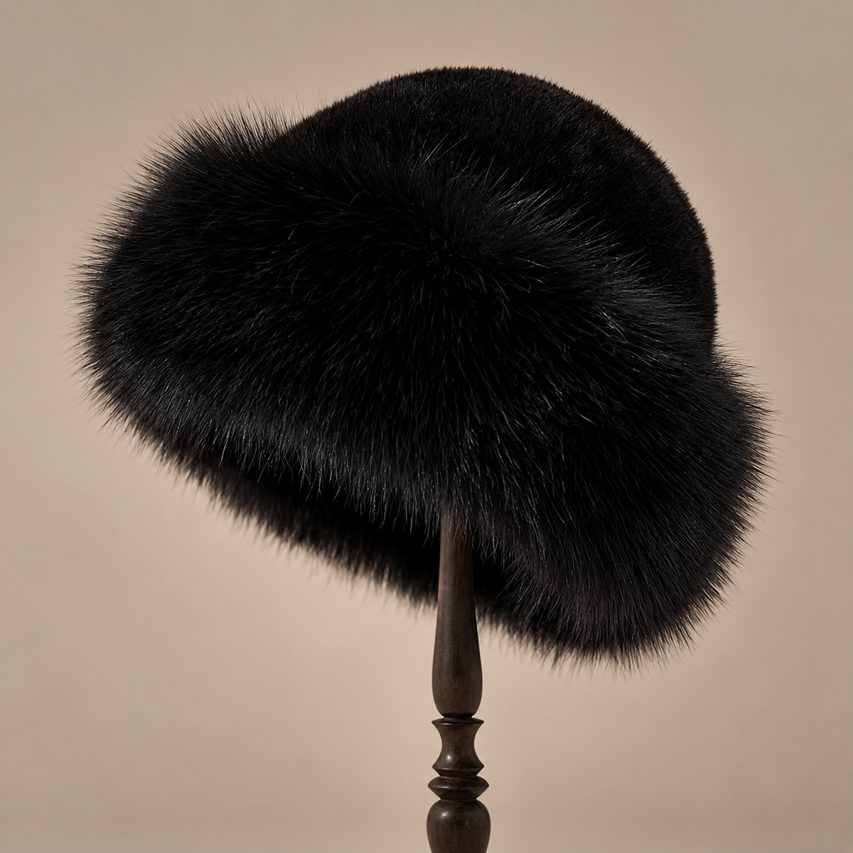 Mongolian-Style Ostrich Feather Hat