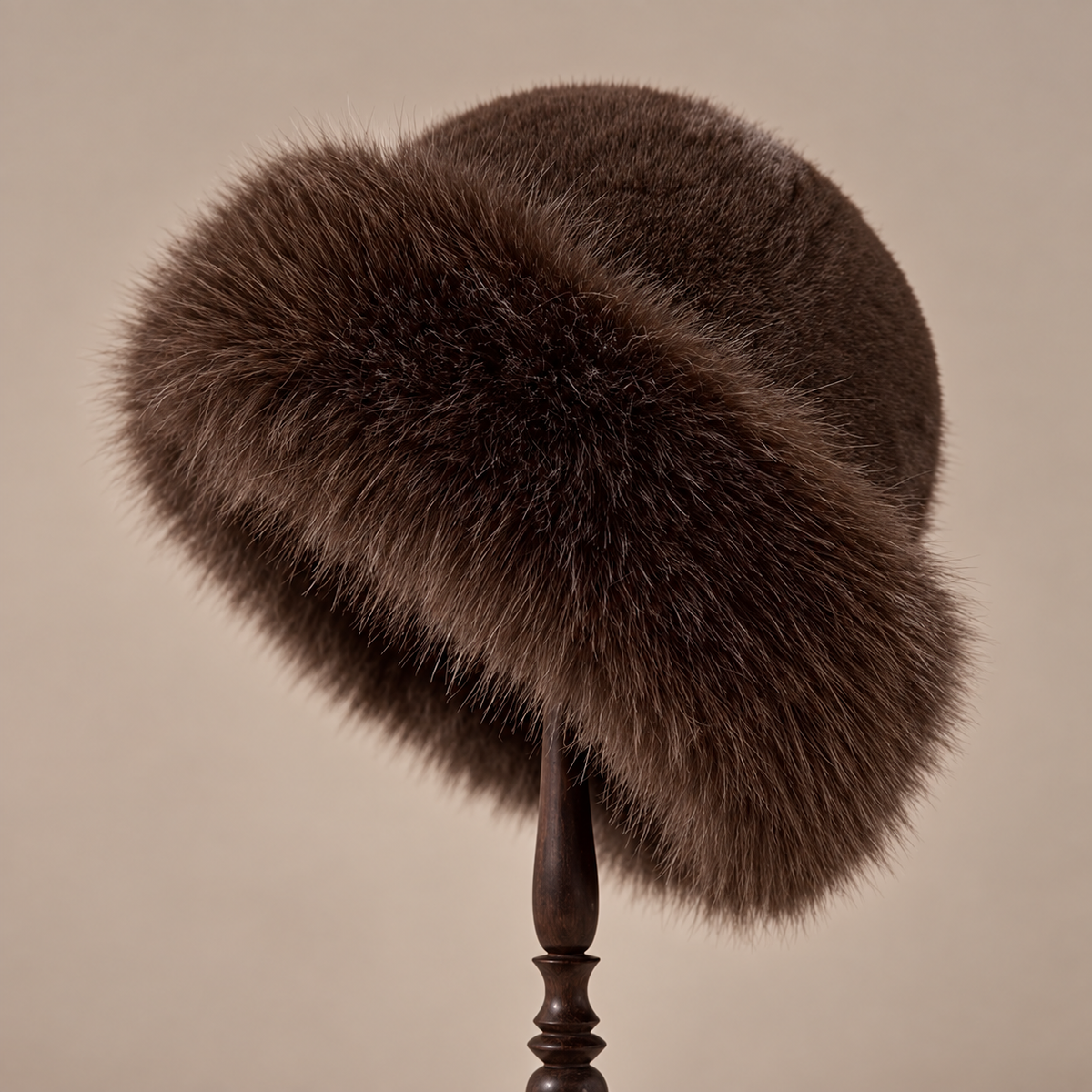 Mongolian-Style Ostrich Feather Hat