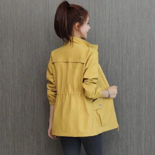 Cara | Zip-Up Windbreaker Jacket with Drawstring for Women