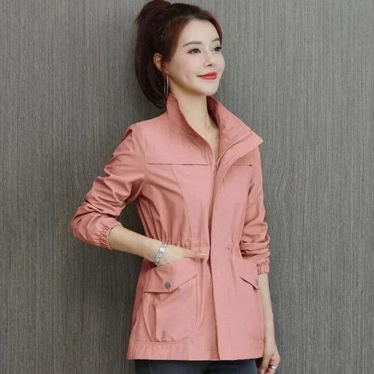 Cara | Zip-Up Windbreaker Jacket with Drawstring for Women
