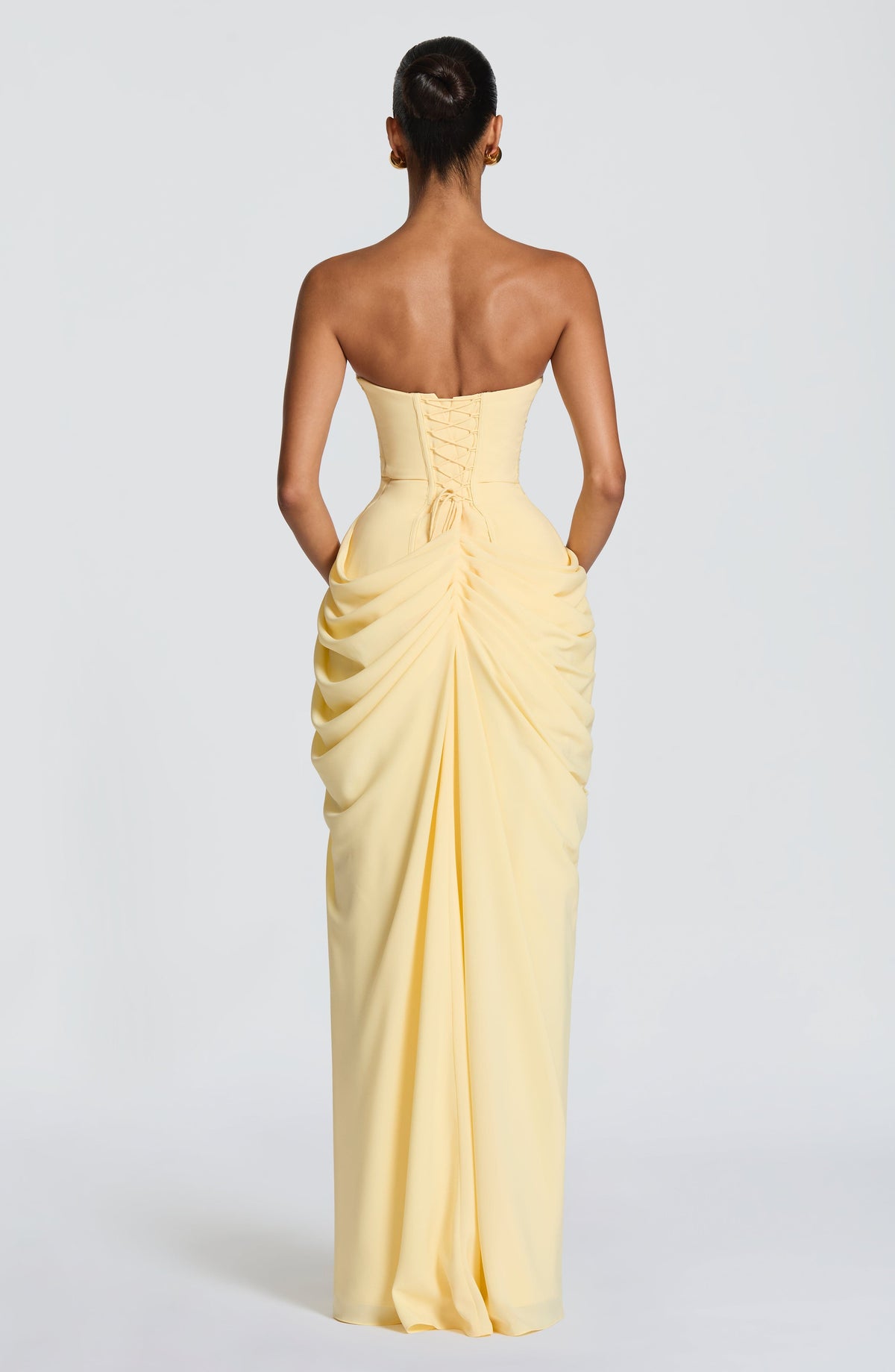 Lolita - Strapless Maxi Dress with Corset