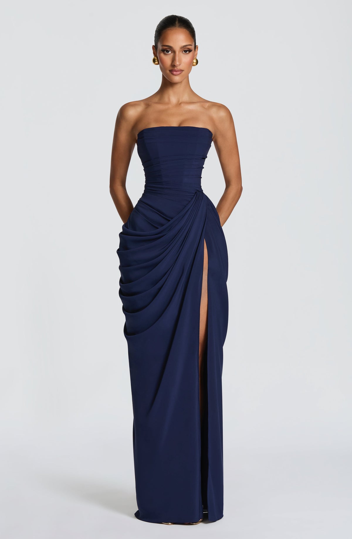 Lolita - Strapless Maxi Dress with Corset