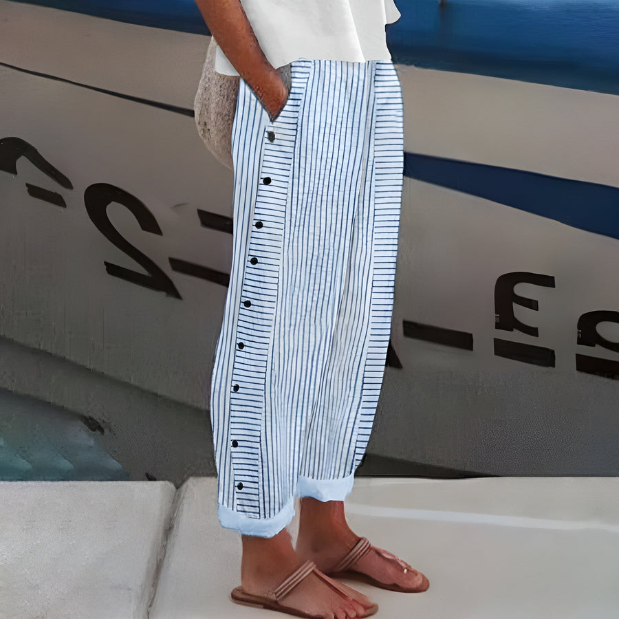 The Roselle Button Pants