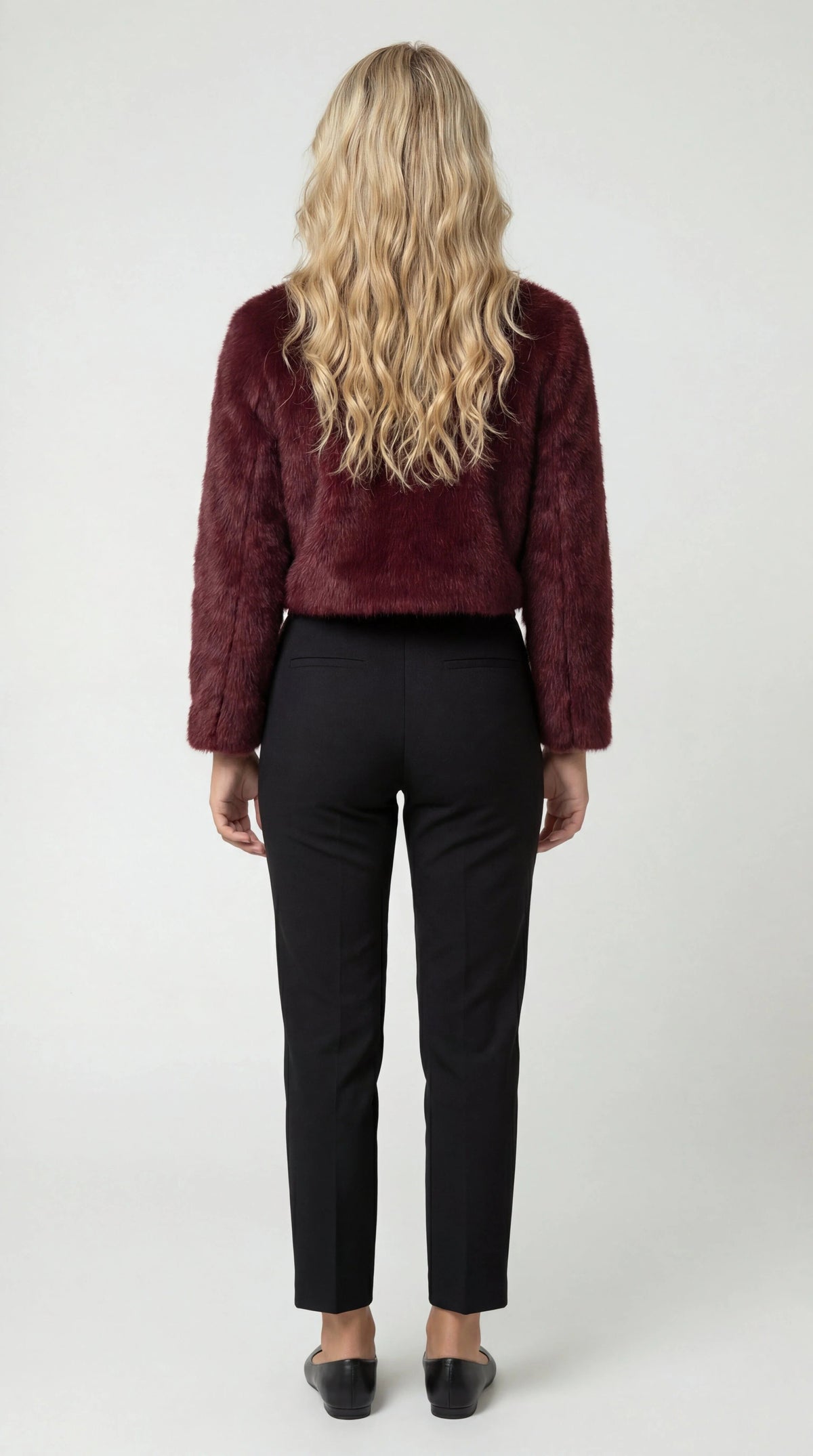 Emmy | Faux Fur Cropped Shrug Jacket for Women