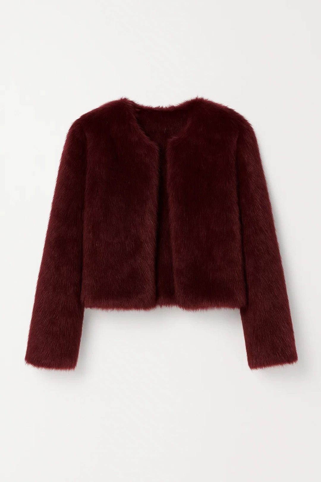 Emmy | Faux Fur Cropped Shrug Jacket for Women