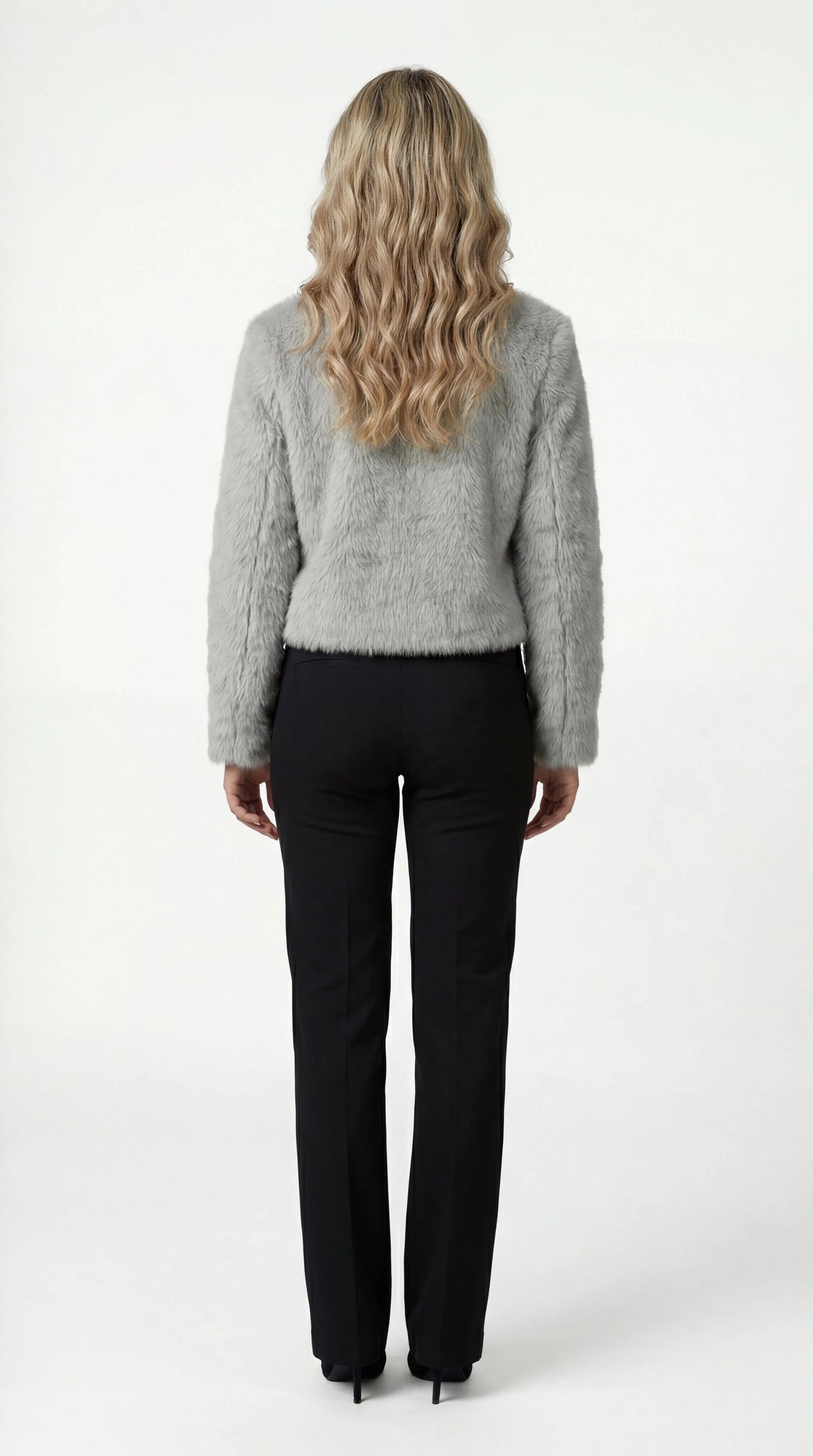 Emmy | Faux Fur Cropped Shrug Jacket for Women