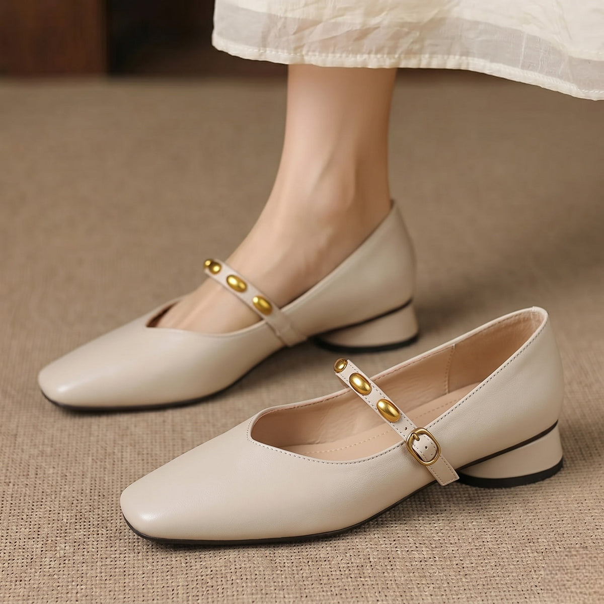Elodie | Genuine Leather Flats