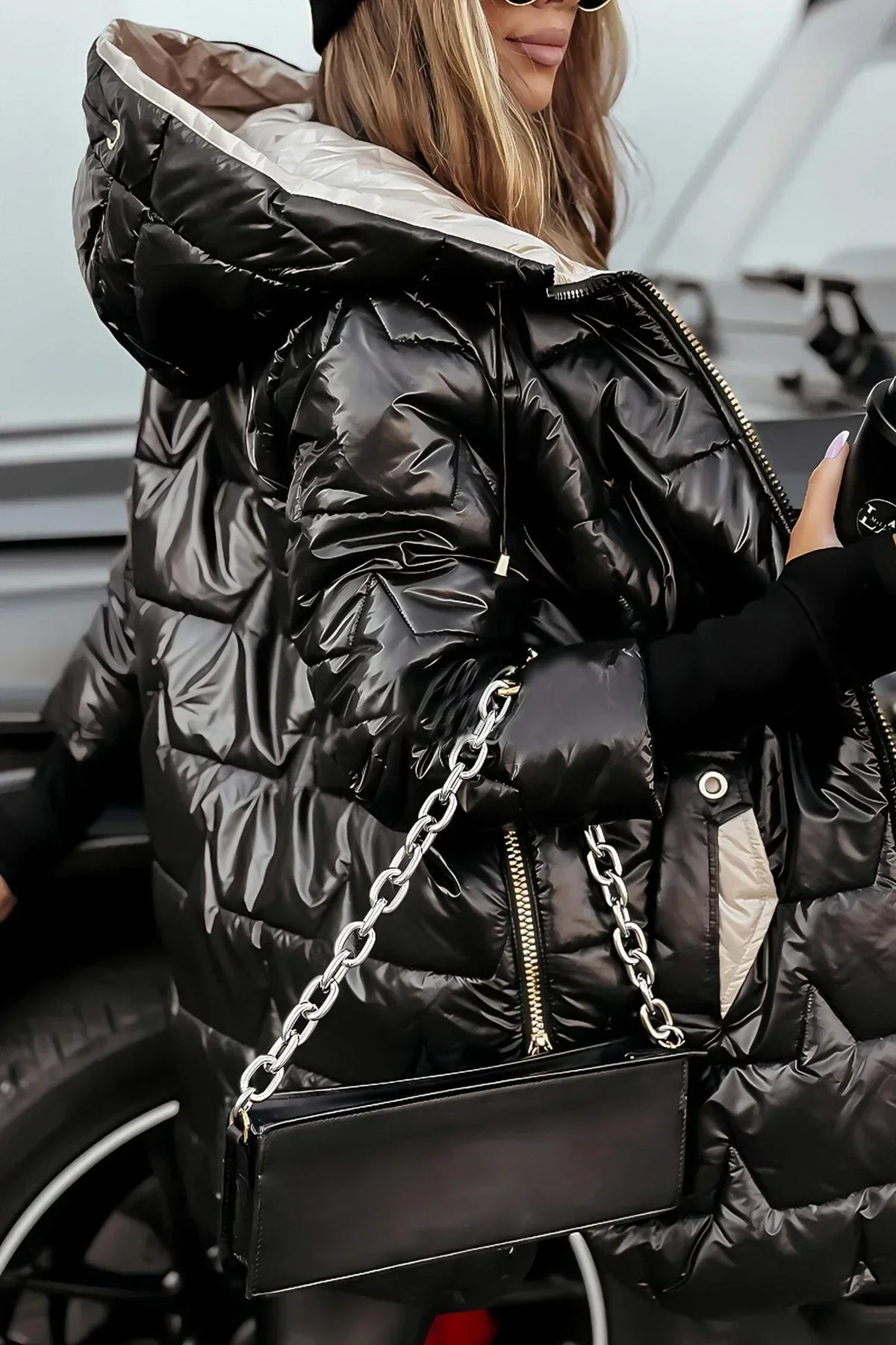 Wilma – Elegant Winter Coat with Hood and Padding