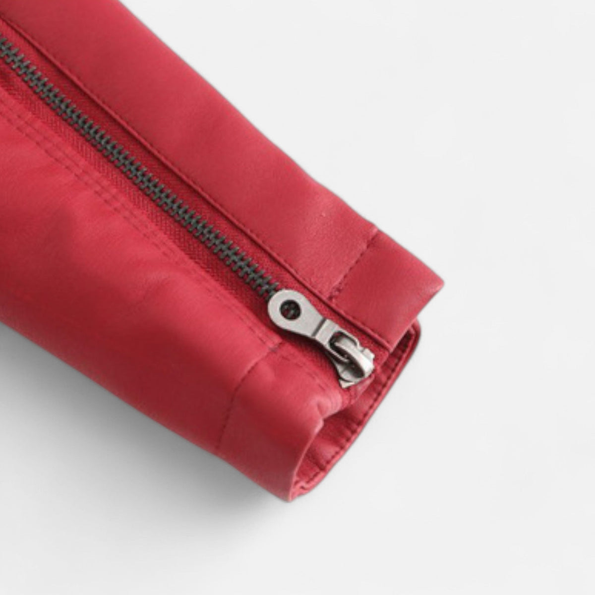 Zuri | Cropped Zip-Up Leather Jacket for Women