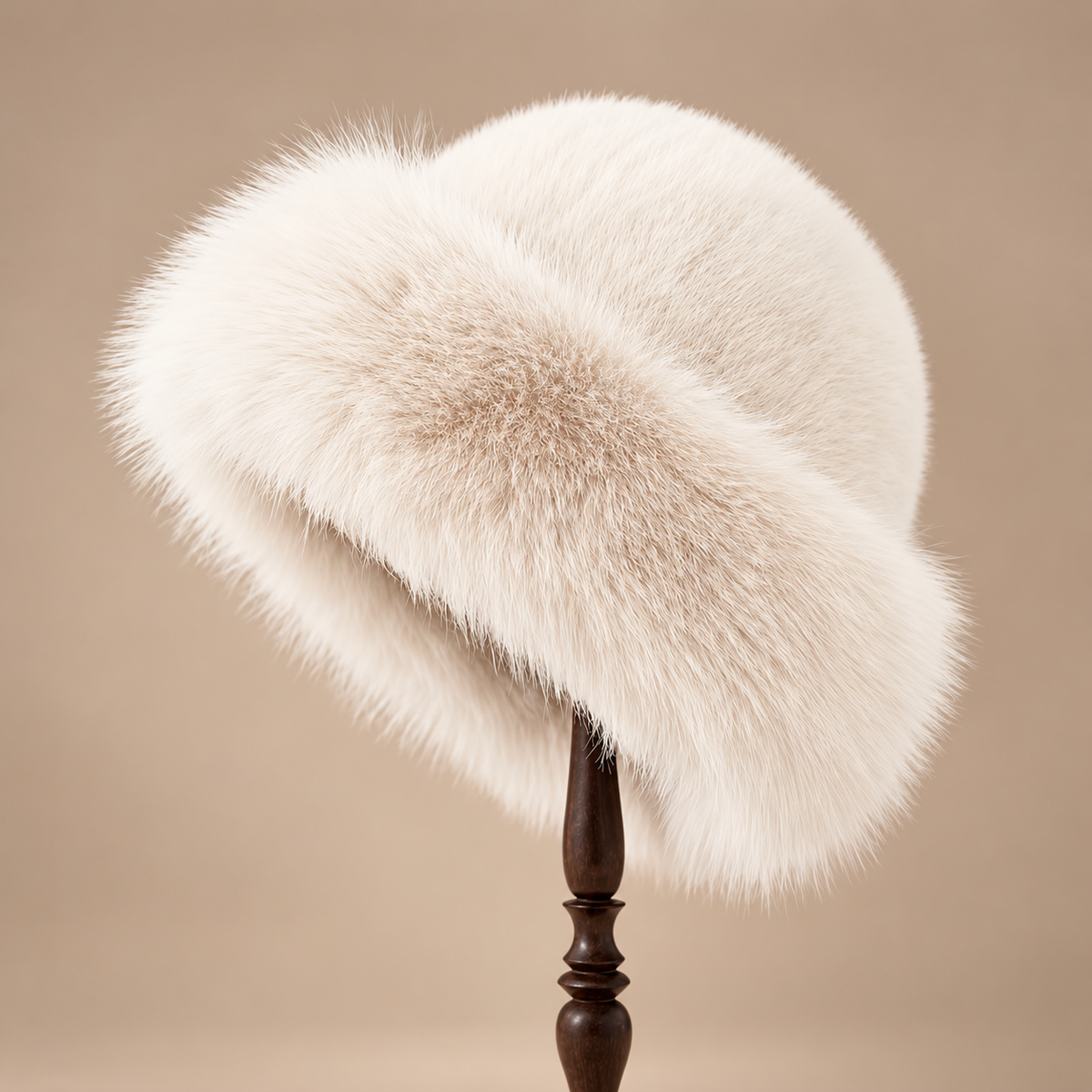 Mongolian-Style Ostrich Feather Hat