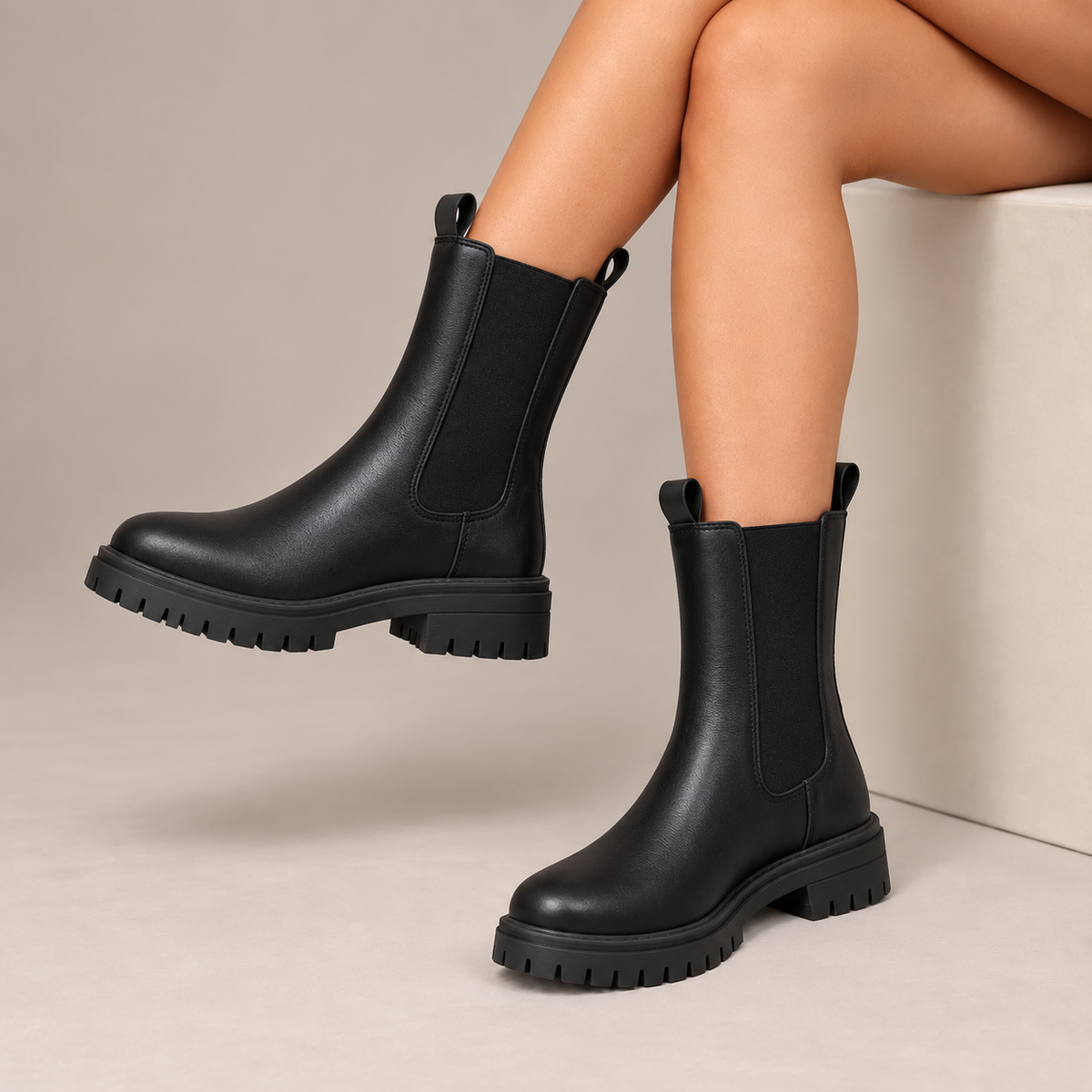 Ophelia™ | Chunky Sole Chelsea Boots