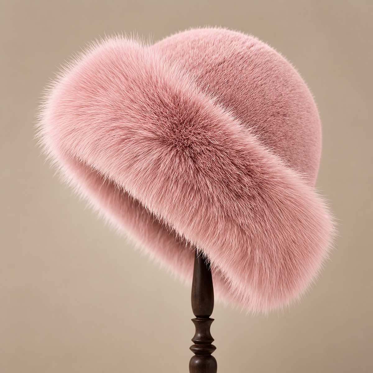 Mongolian-Style Ostrich Feather Hat