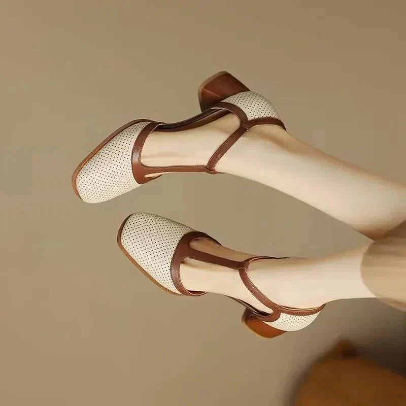The Nelda T-Strap Heel