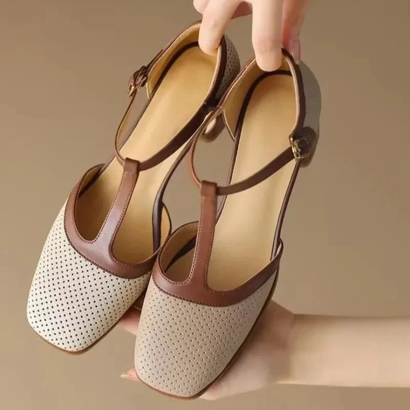 The Nelda T-Strap Heel
