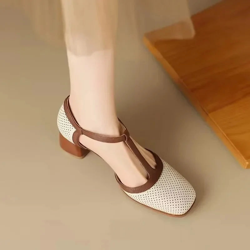 The Nelda T-Strap Heel