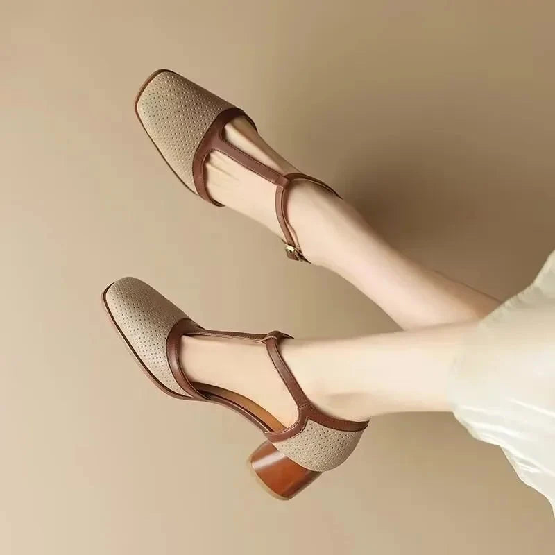 The Nelda T-Strap Heel