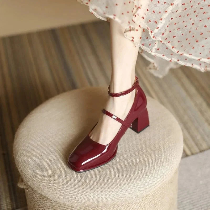 The Olinda Double Strap Heel