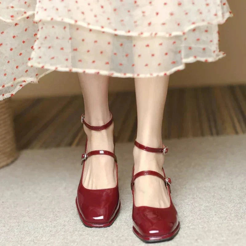 The Olinda Double Strap Heel