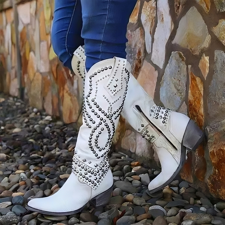 The Romola Studded Western Boot