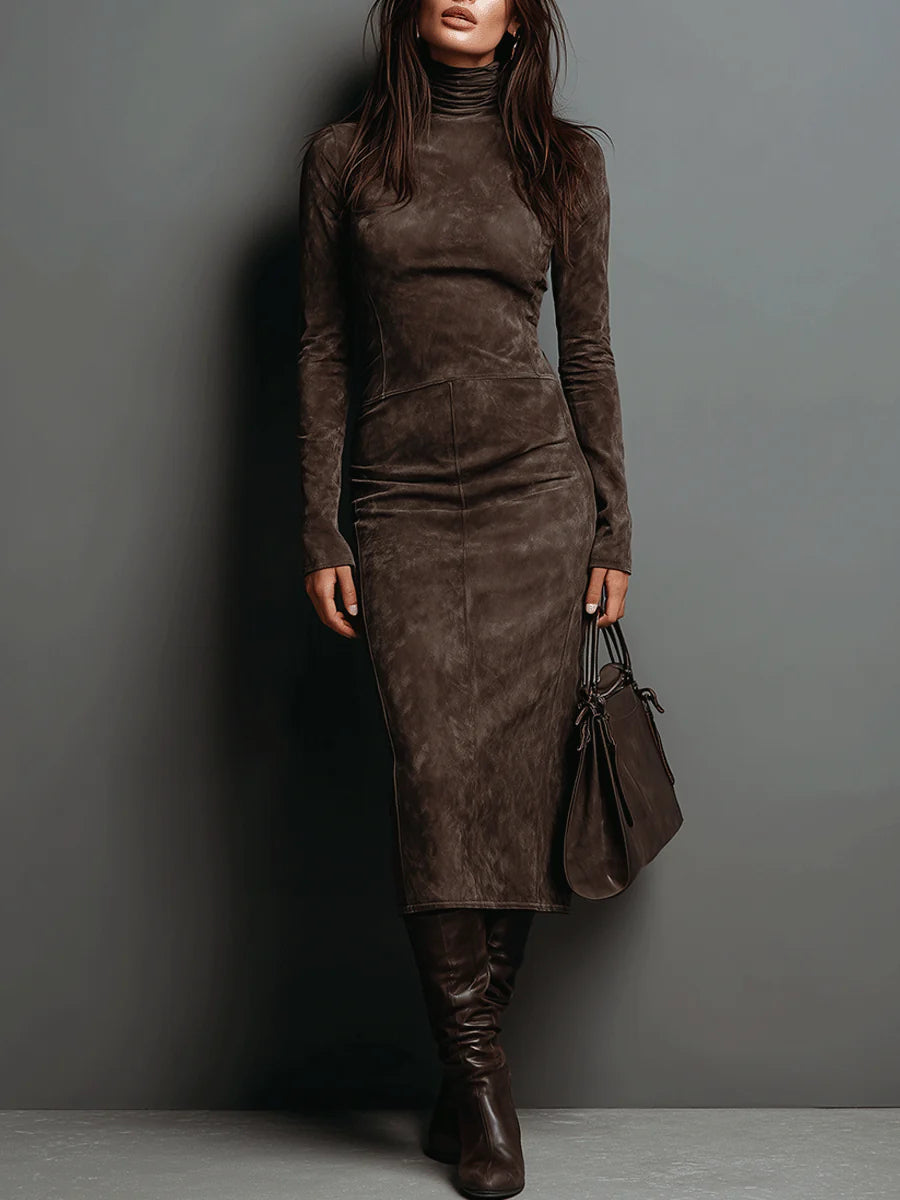 The Rosalyn Mock Neck Dress