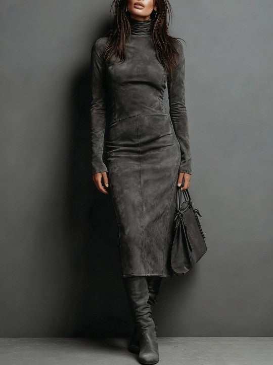 The Rosalyn Mock Neck Dress
