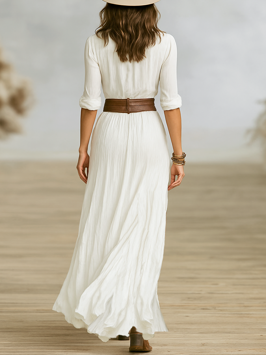 The Saoirse Belted Maxi Dress