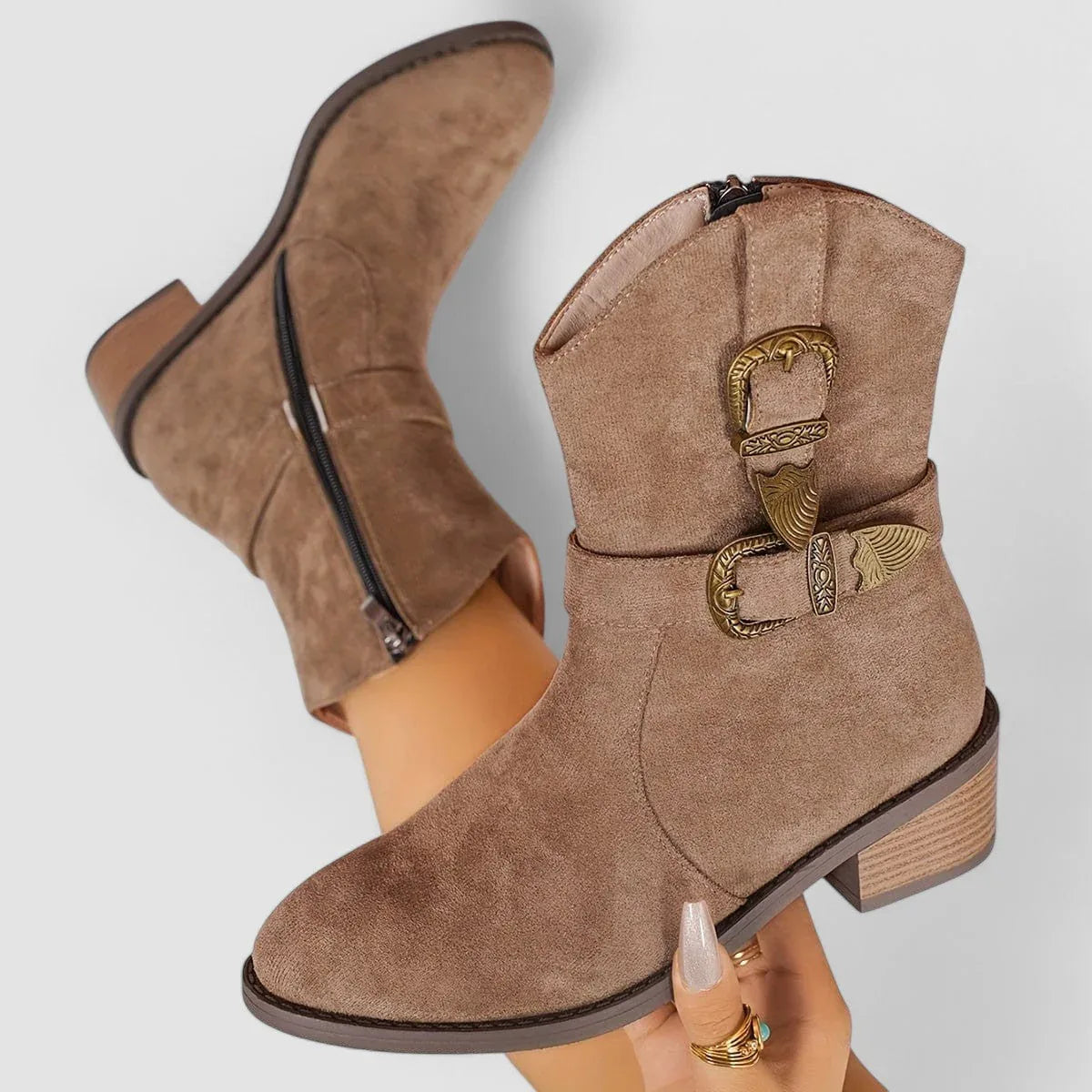 The Tirzah Western Ankle Boot