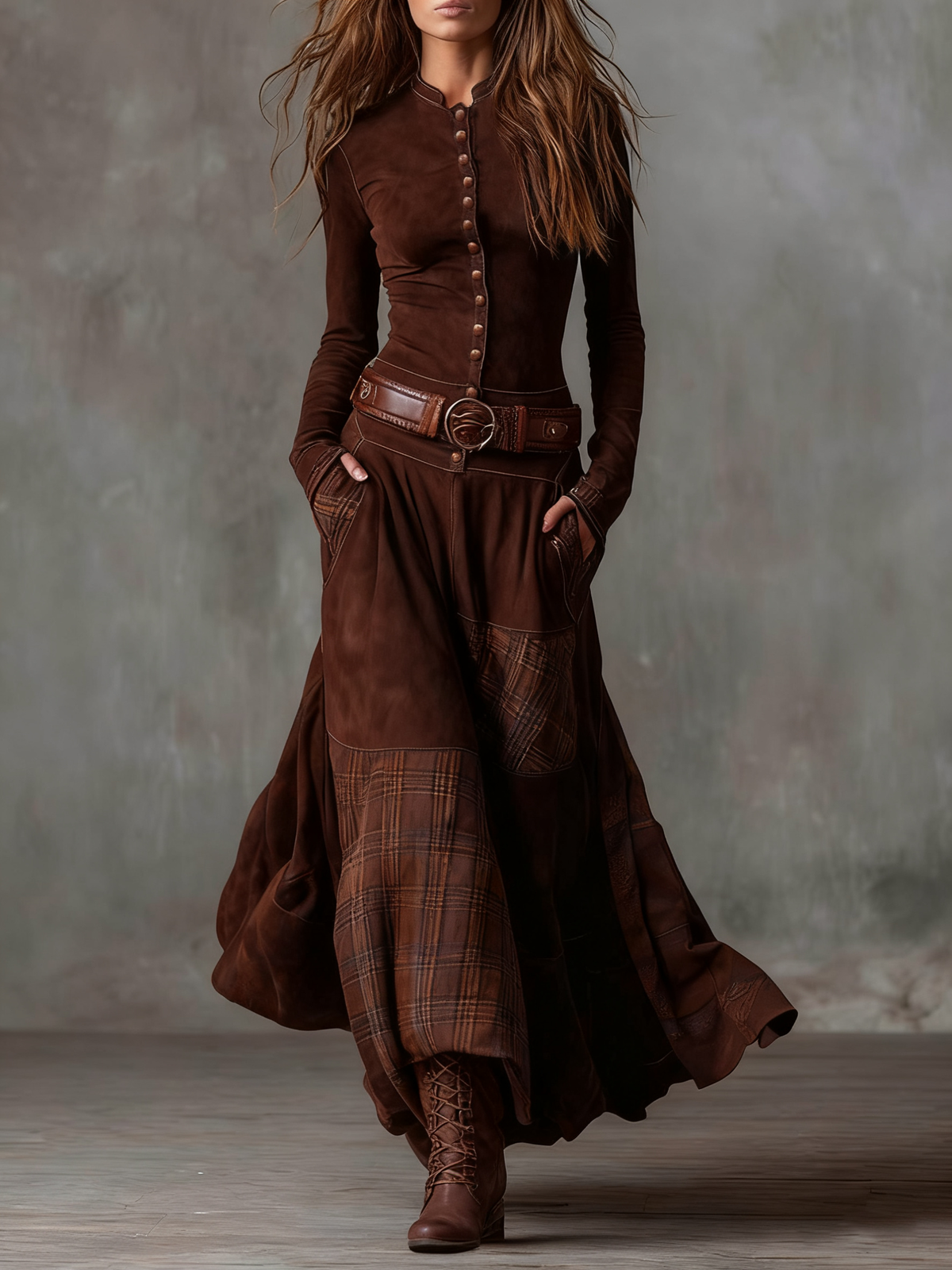 The Valora Patchwork Maxi Dress