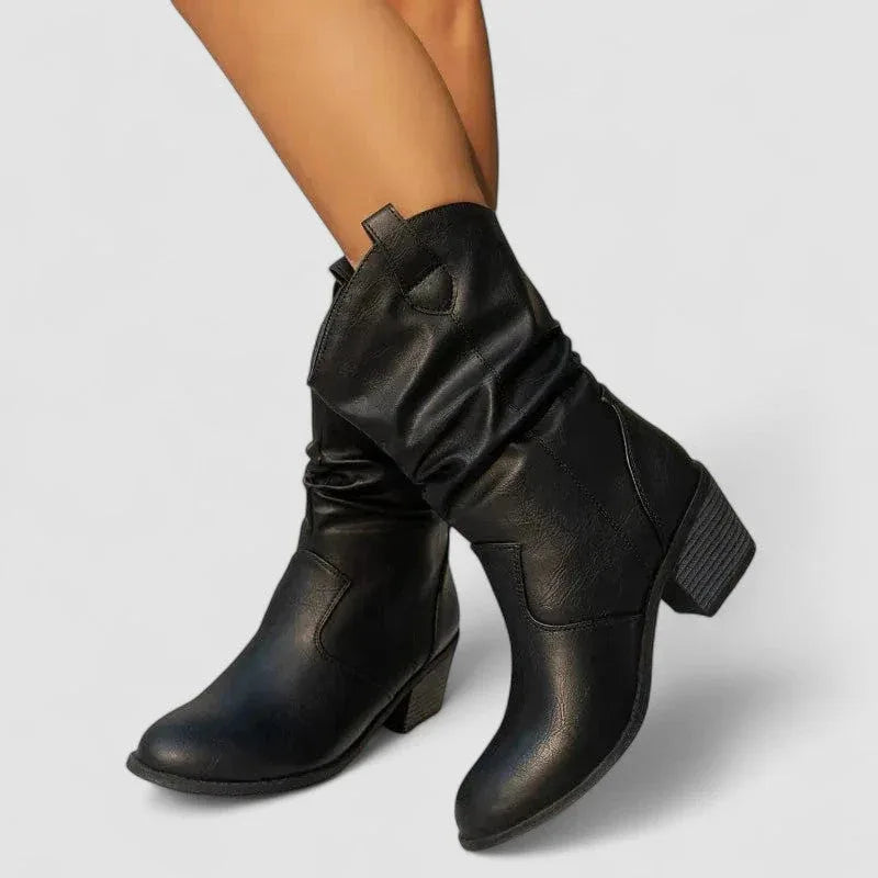 The Vanora Slouch Western Boot