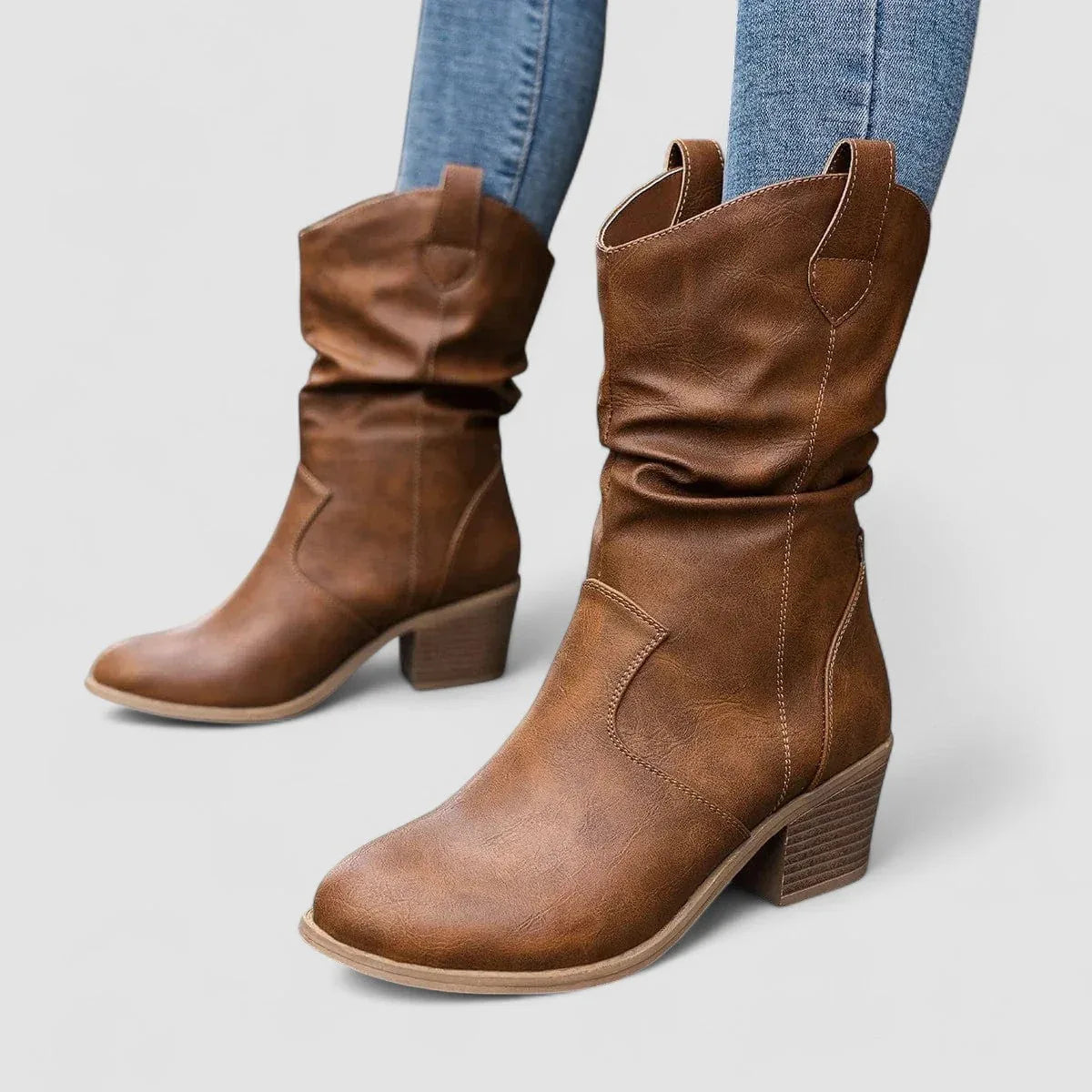 The Vanora Slouch Western Boot