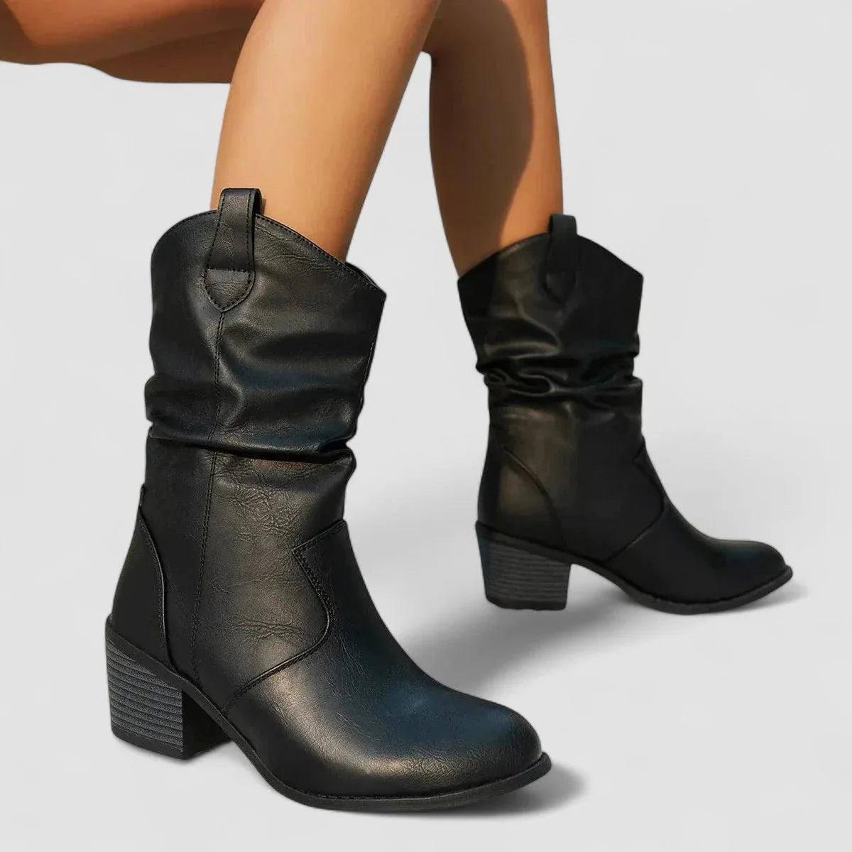 The Vanora Slouch Western Boot