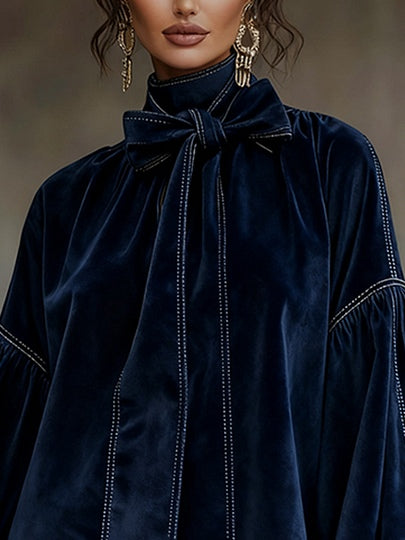 The Wynona Bow Neck Dress