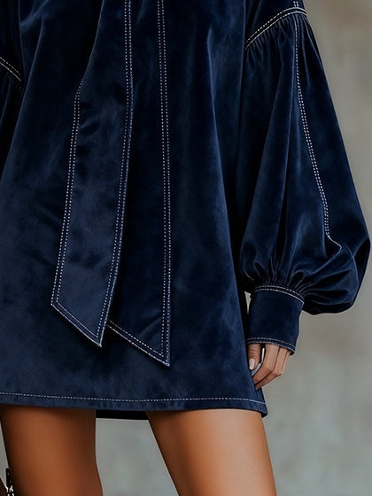 The Wynona Bow Neck Dress