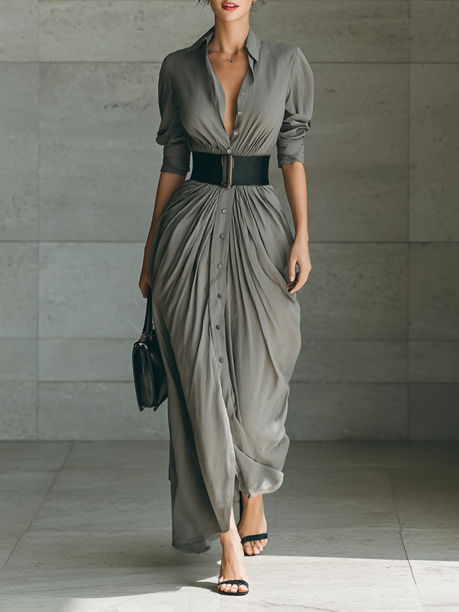The Zelia Shirt Maxi Dress