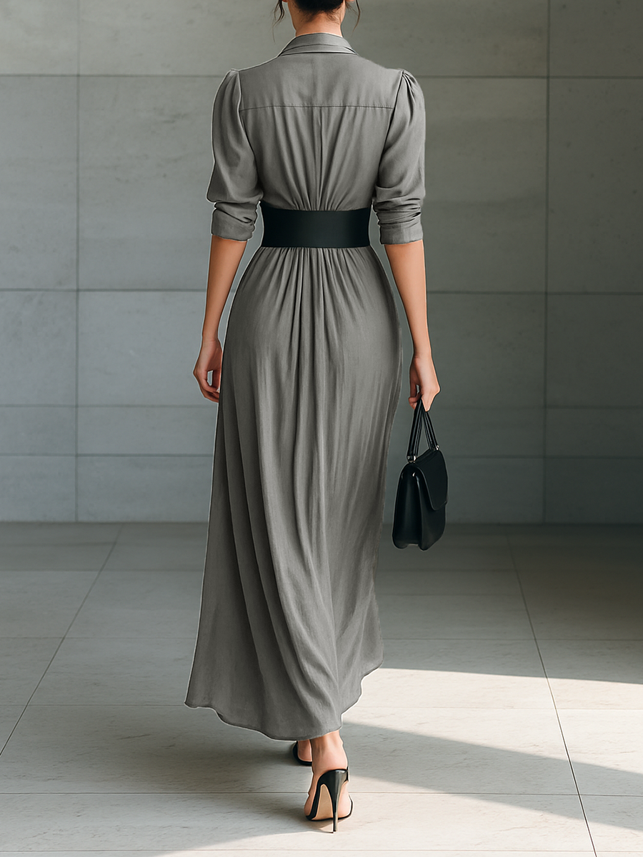 The Zelia Shirt Maxi Dress
