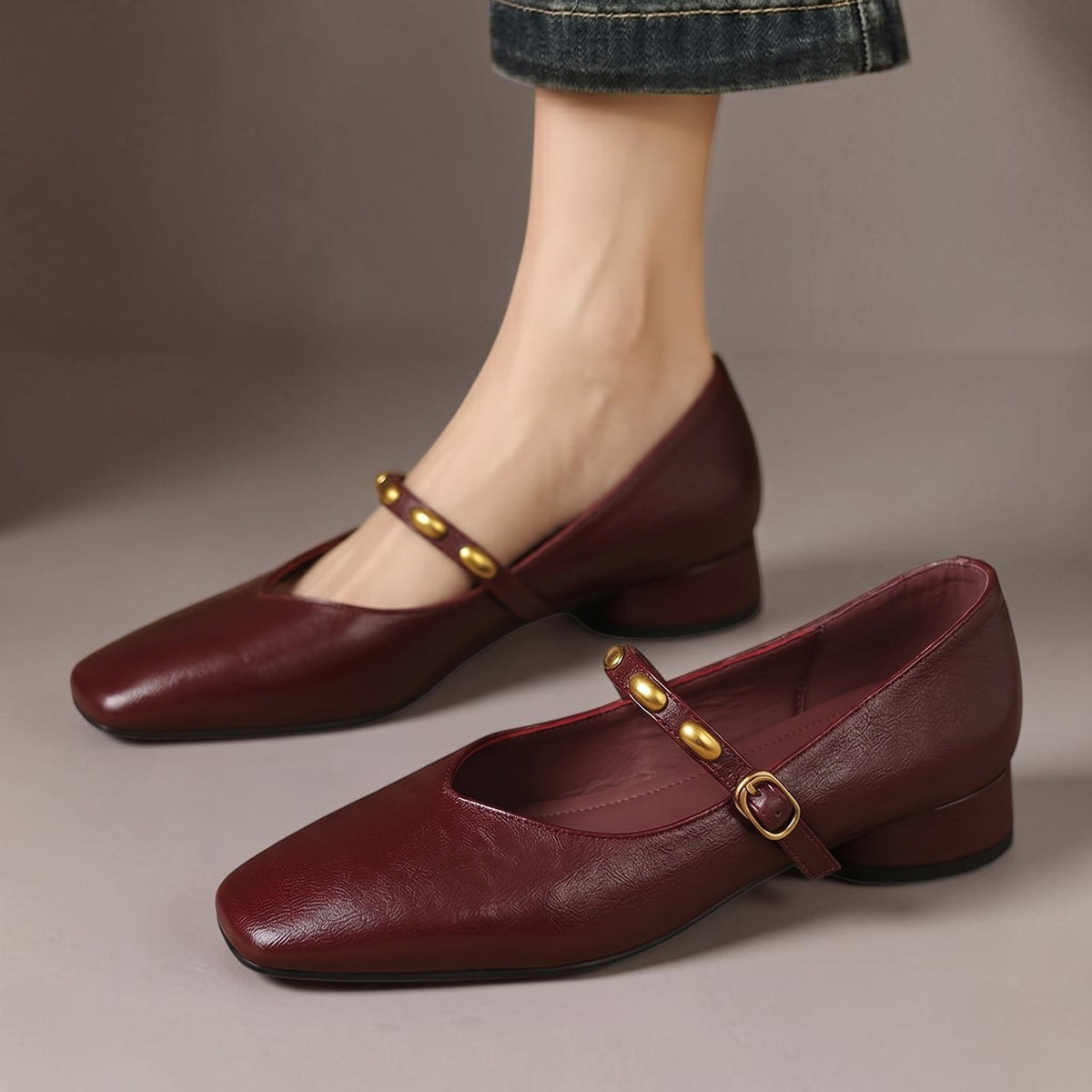 Elodie | Genuine Leather Flats