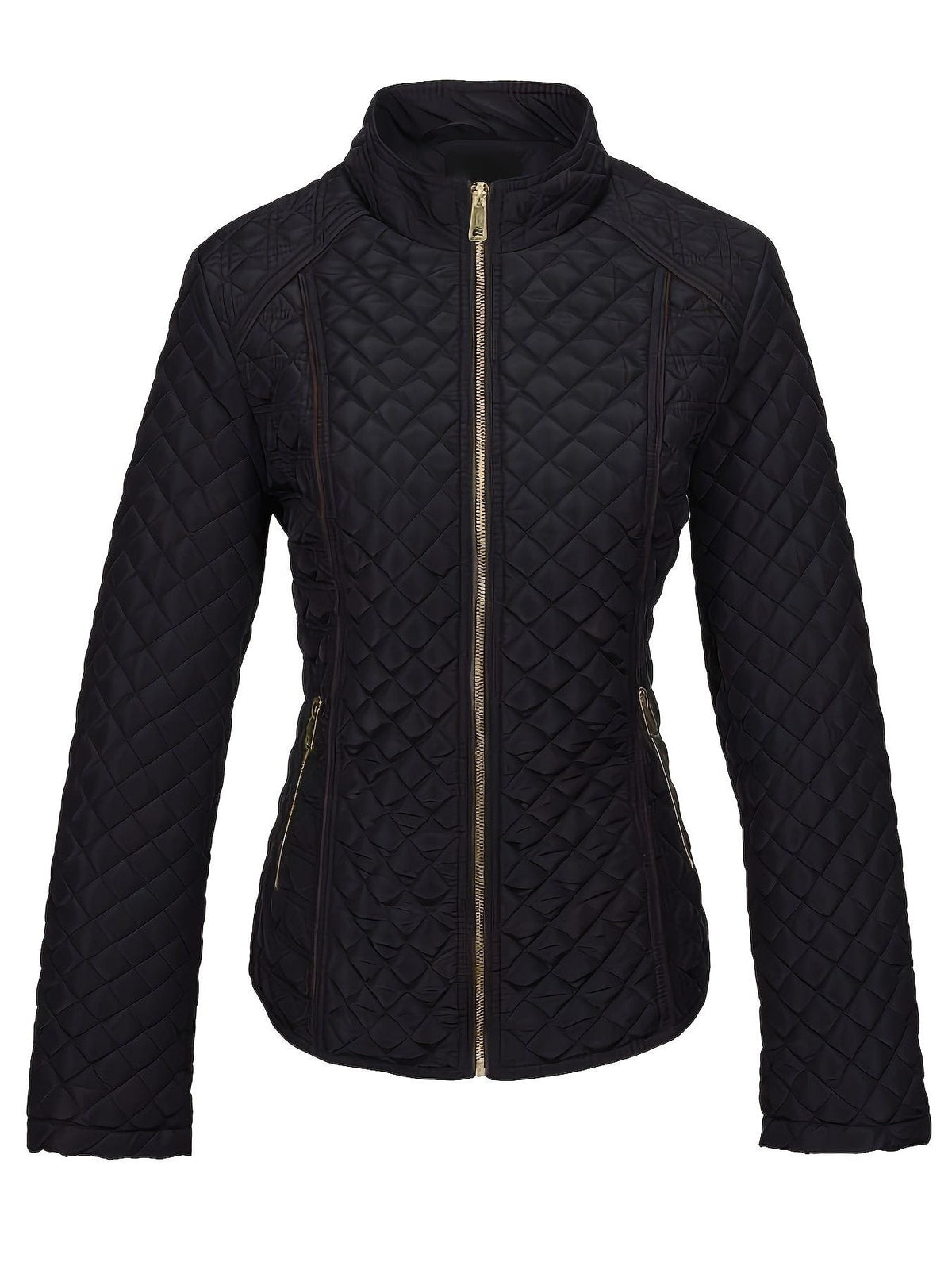 Zola | Quilted Jacket with Stand Collar for Women